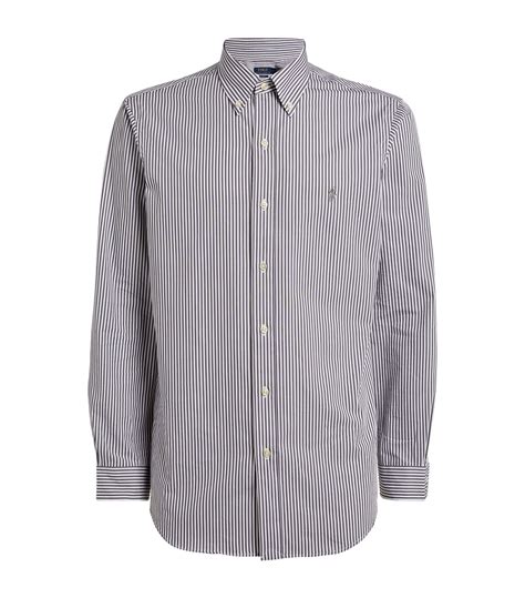 Shirt in striped poplin 